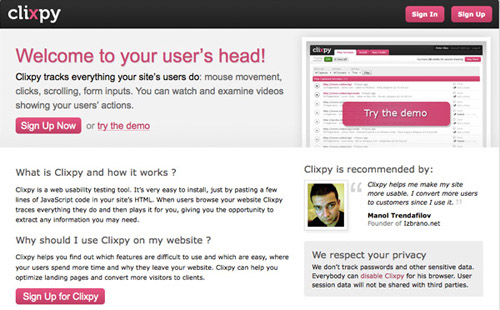 clixpy 25 Tools to Improve Your Websites Usability