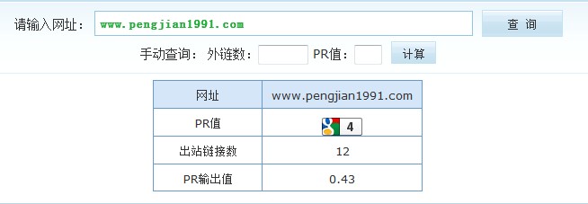 彭健的博客PR值