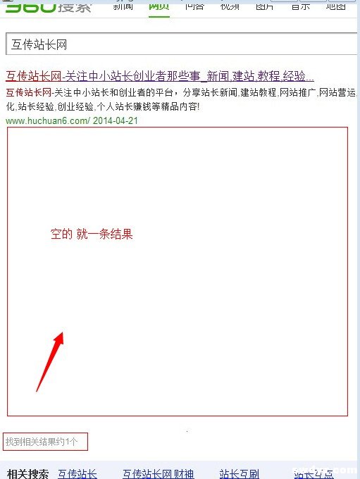 360搜索站名只出现一个结果 site语句被禁用