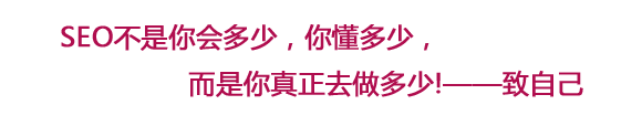 SEO不是你会多少，不是你懂多少，而是你真正去做多少！