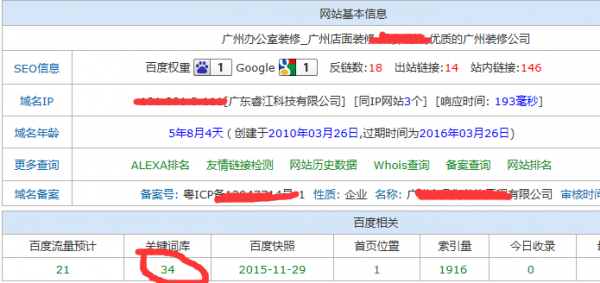 网站基本信息