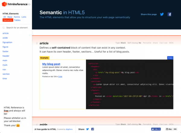 开发者必备手册！收录完整的HTML 语法教学+标签使用方法