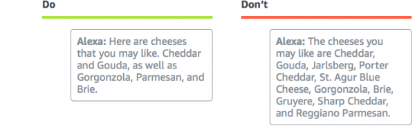 Amazon Alexa 语音设计指南（四）：Alexa怎样回答（2）