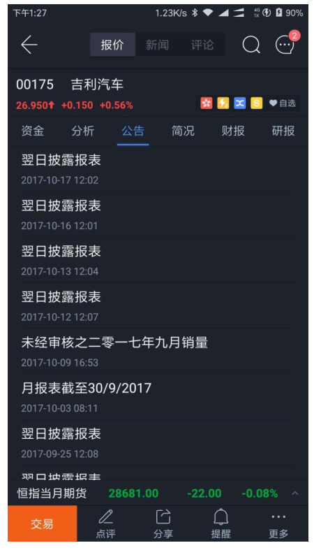 交易类产品中的“资讯” 功能分析