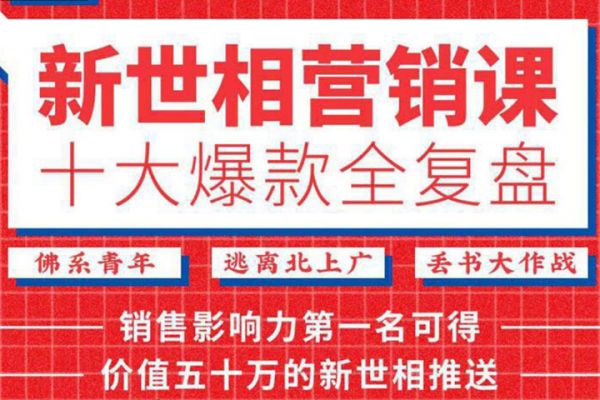 新世相刷屏课程能复制吗？需要这4点重要元素